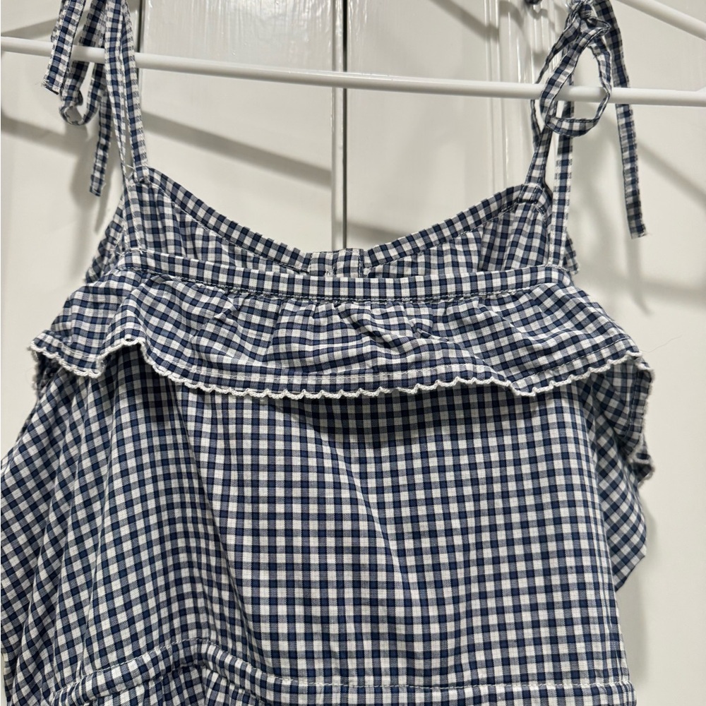 Soleil Blue Gingham Ruffle Dress - Picture 5 of 7